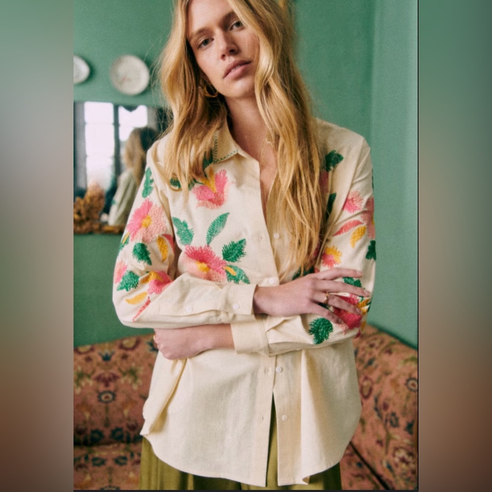 Sezane Maxi Blouse size 42